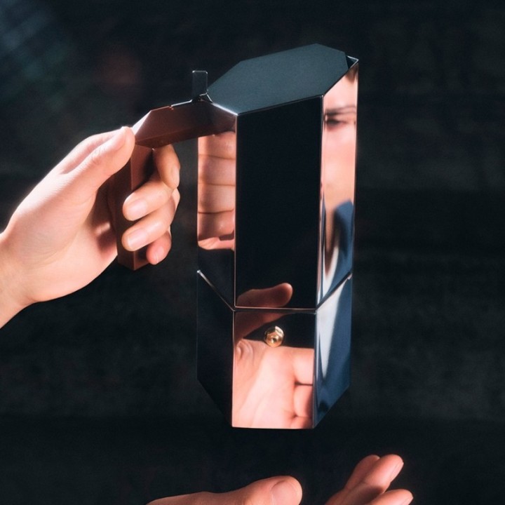 Alessi Menhir 6 Kop. Espressokande Stål