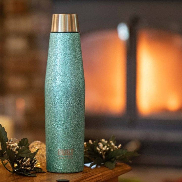 BUILT Apex Termoflaske 0,54 L Blå Glitter