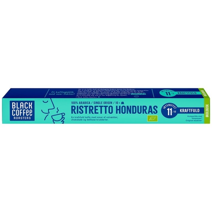 Black Coffee Roasters Ristretto Honduras Kaffekapsler Øko 10 stk