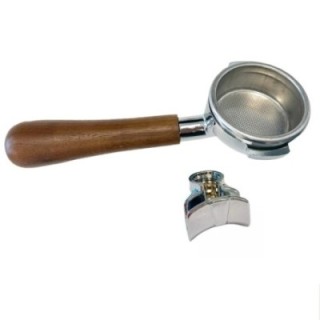 Rancilio Silvia Portafilter Træ Inkl. Dobbelt Udløb