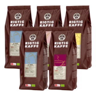 Rigtig Kaffe Mixpakke 2kg Hele kaffebønner