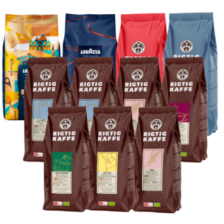 Rigtig Kaffe & Lavazza Mixpakke 6,2kg Hele kaffebønner