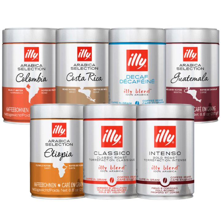 Illy Mixpakke 1,75kg Hele kaffebønner