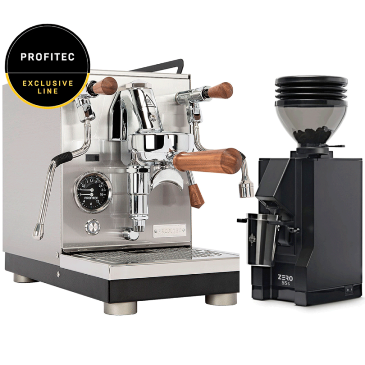 Profitec JUMP Espresso Machine – Exclusive Line Incl. Eureka Mignon Zero 55s Matte Black Espresso Grinder