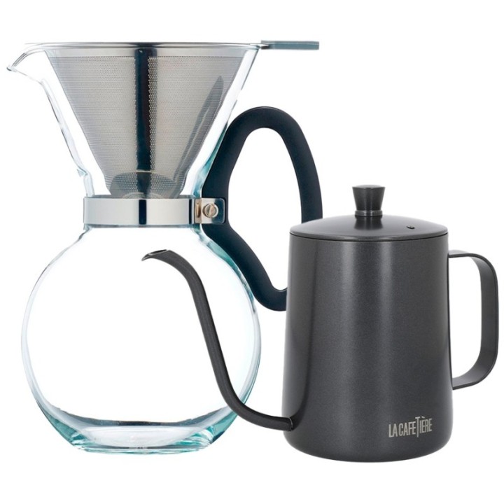 La Cafetière Pour Over 8 Kop. og La Cafetière Gooseneck Kedel 0,6 L