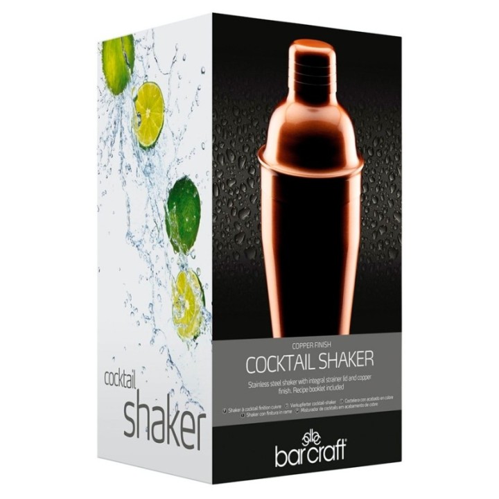 BarCraft Kobber 500ml Cocktail Shaker