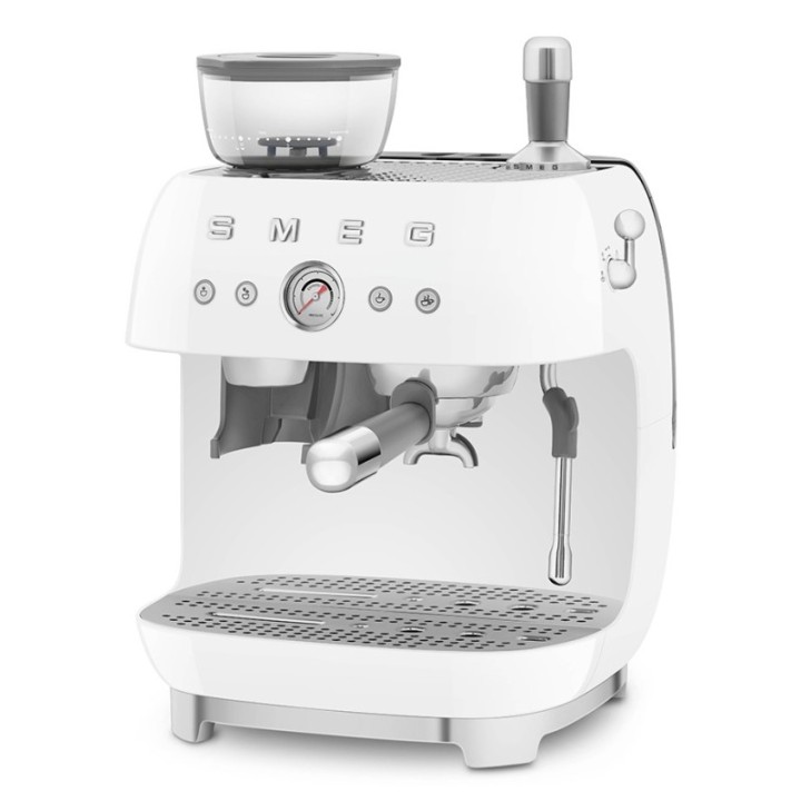 Smeg EGF03WHEU Manuel espressomaskine Inkl. Mælkekande & 1,5kg Rigtig Kaffe