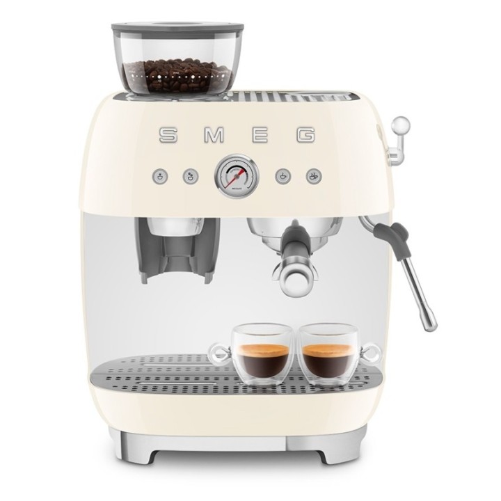 Smeg EGF03CREU Manuel espressomaskine Inkl. Mælkekande & 1,5kg Rigtig Kaffe