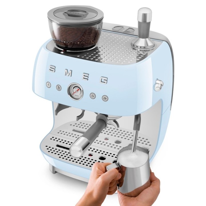 Smeg EGF03PBEU Manuel espressomaskine Inkl. Mælkekande & 1,5kg Rigtig Kaffe