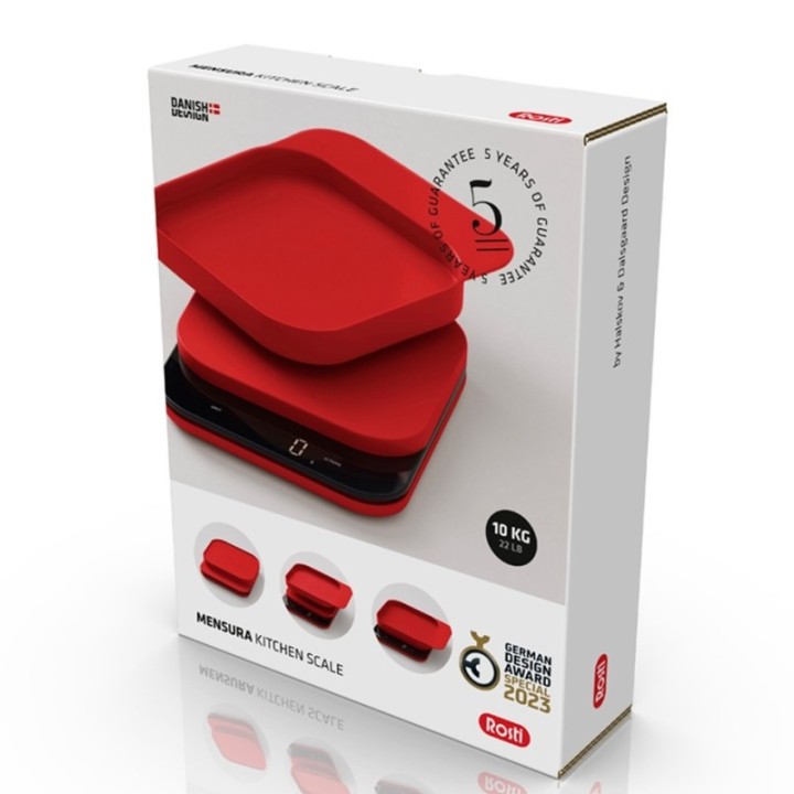 Rosti Mensura Kaffevægt/Køkkenvægt Rød