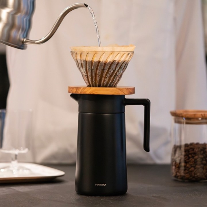 Hario termokande 600 ml Sort