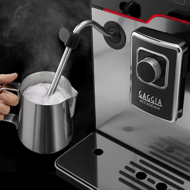 Gaggia Accademia Stål Inkl. Mælkekande 0,5L & 6kg Crema Intenso