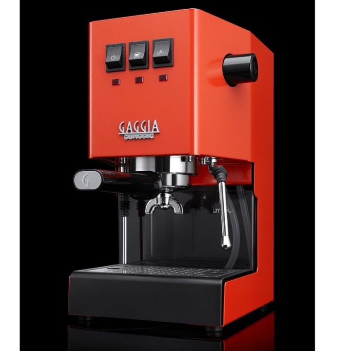 Gaggia Classic E24 Lobster Red Espresso Machine incl. Eureka Mignon Zero 55s Black Grinder & Barista Accessories
