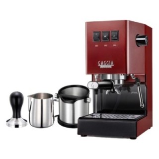 Gaggia Classic E24 Rød Espressomaskine Inkl. Baristaudstyr