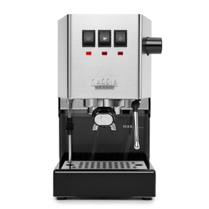 Gaggia Classic E24 Stål Espressomaskine Inkl. Baristaudstyr