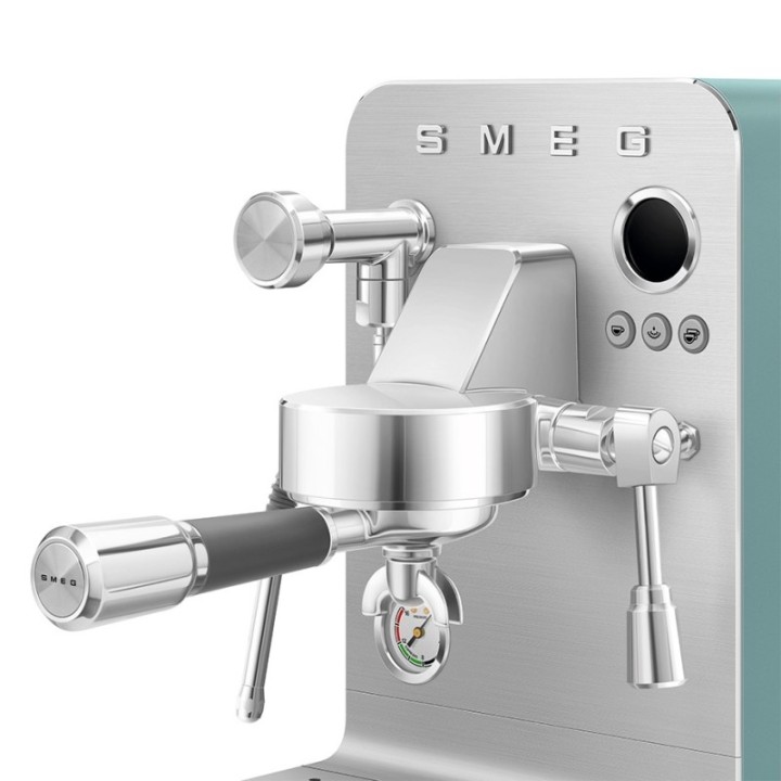 Smeg EMC02EGMEU Minipro Semiautomatisk Espressomaskine Emerald Green