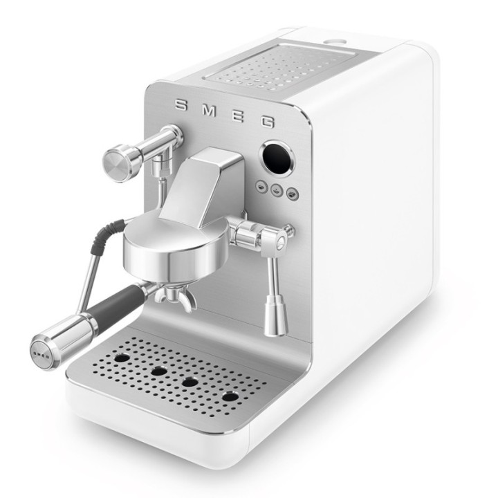 Smeg EMC02WHMEU Minipro Semiautomatisk Espressomaskine Hvid
