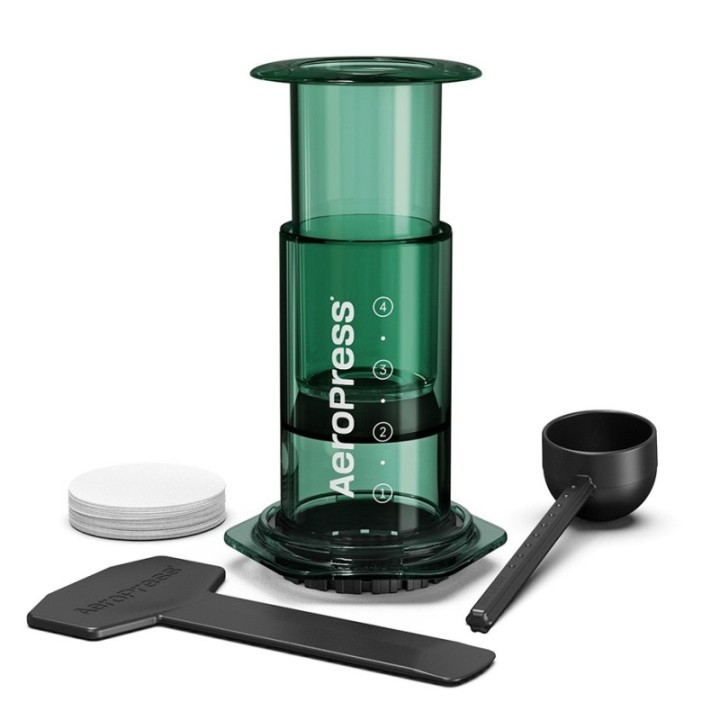 AeroPress Clear Grøn Rejsebrygger