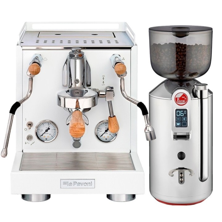 La Pavoni New Cellini Evolution LPSCVW01NO Inkl. Prosumer Espressokværn