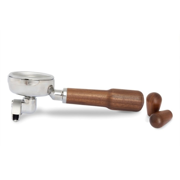 La Pavoni Portafilter Double Spout Inkl. Greb til La Pavoni Valnød