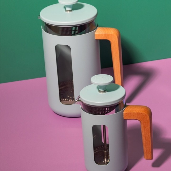 La Cafetière Pisa 3 Kop. Stempelkande Himmelblå