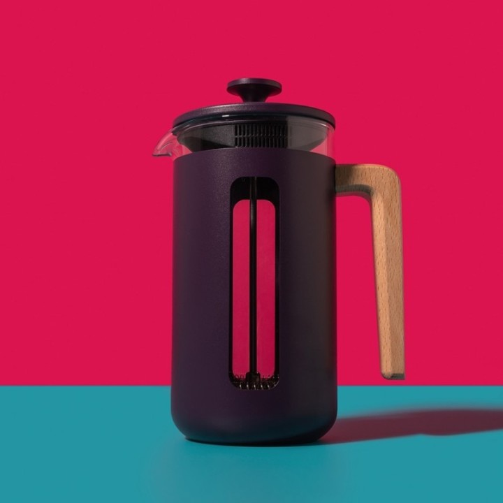 La Cafetière Pisa 8 Kop. Stempelkande Lilla