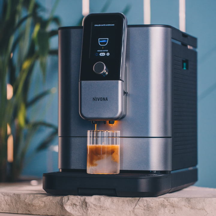 Nivona NIVO 8107 Pearl Blue Inkl. Afkalkning, Kalkfilter, Rens & Kaffe