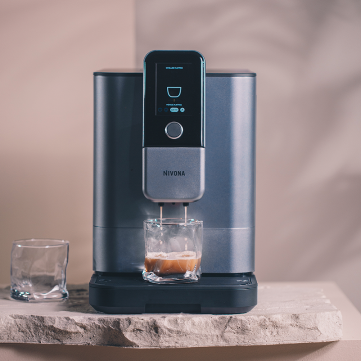 Nivona NIVO 8107 Pearl Blue Inkl. Afkalkning, Kalkfilter, Rens & Kaffe