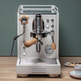 La Pavoni Mini Cellini LPSMCW01EU Inkl. Prosumer Chrome LPGGRI01EU kværn