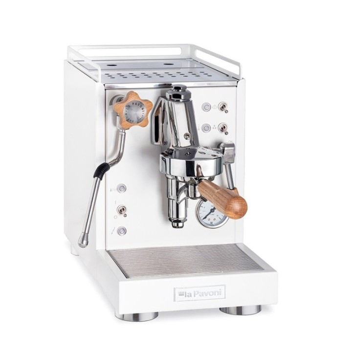 La Pavoni Mini Cellini LPSMCW01EU Inkl. Prosumer Chrome LPGGRI01EU kværn