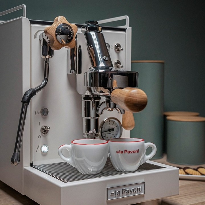 La Pavoni Mini Cellini LPSMCW01EU Inkl. Prosumer Chrome LPGGRI01EU kværn
