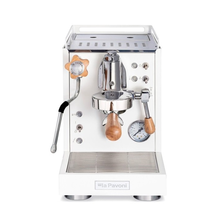 La Pavoni Mini Cellini LPSMCW01EU Inkl. Prosumer Chrome LPGGRI01EU kværn