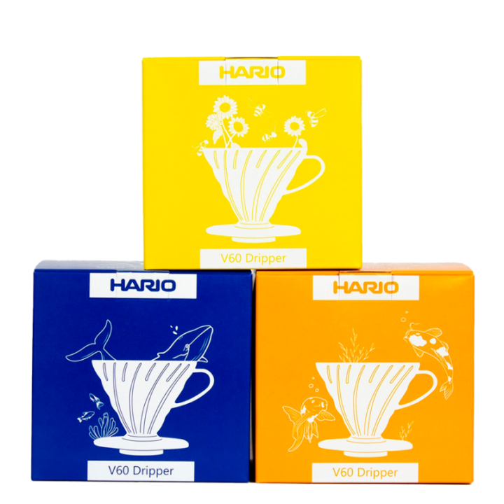 Hario V60 Dripper Gul 2 Kop. Inkl. Filtre