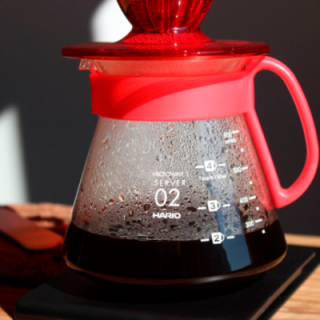 Hario V60 Filterbryg Sæt Rød Inkl. Range Server, Dripper & Filtre