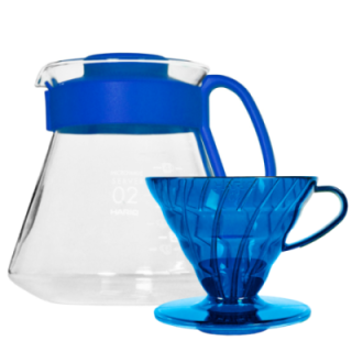 Hario V60 Filterbryg Sæt Blå Inkl. Range Server, Dripper & Filtre