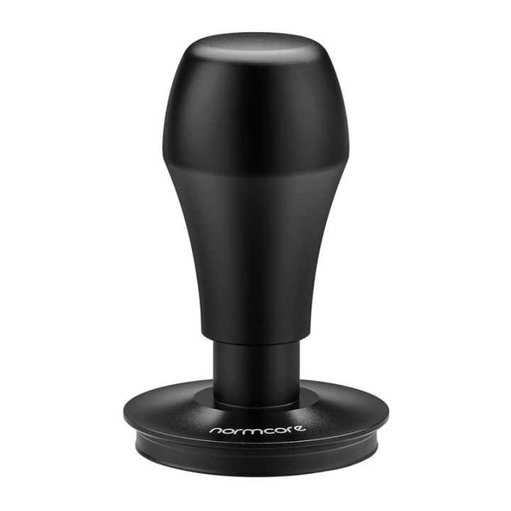 Normcore V4 Tamper med Fjeder, Riller & Titaniumsbelægning 58 mm Sort