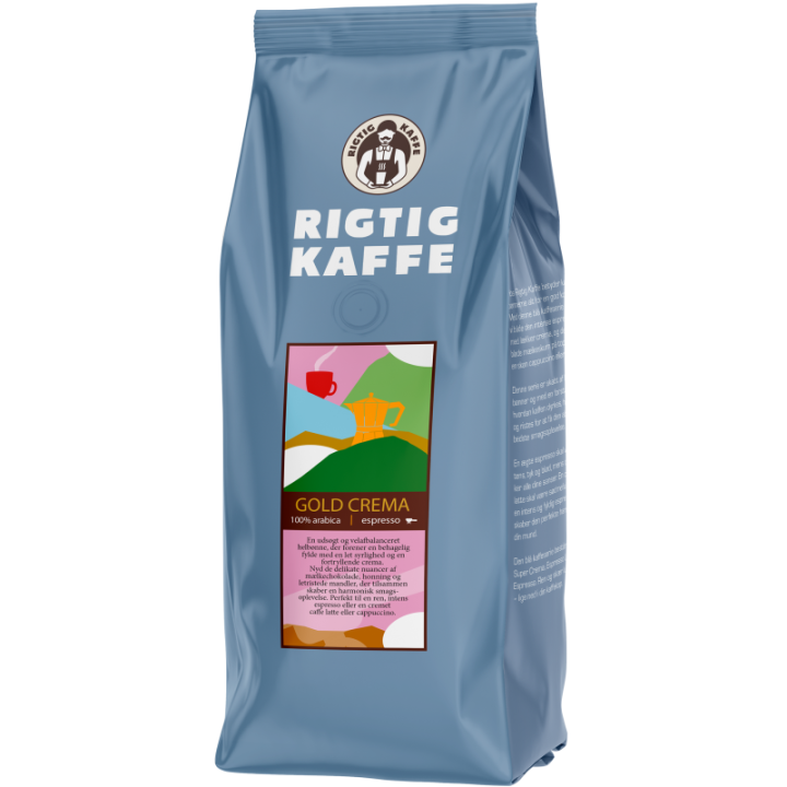 Rigtig Kaffe Gold Crema 24kg Hele kaffebønner