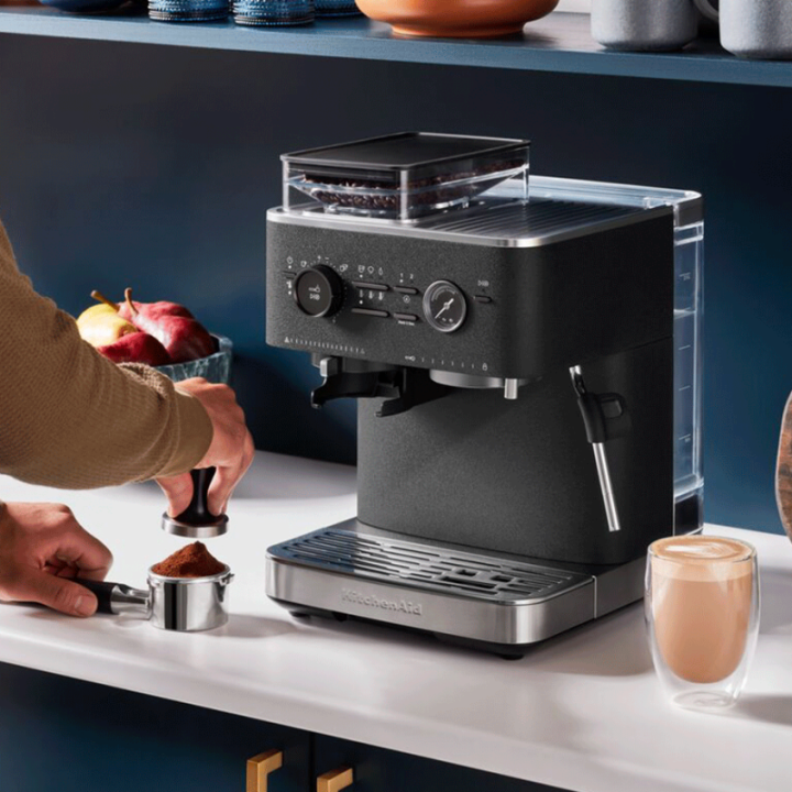 KitchenAid Semiautomatisk Espressomaskine Inkl. Kværn Cast Iron Black
