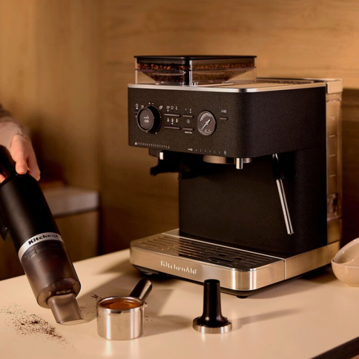 KitchenAid Semiautomatisk Espressomaskine Inkl. Kværn Cast Iron Black