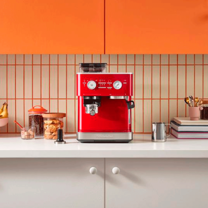 KitchenAid Semiautomatisk Espressomaskine Inkl. Kværn Rød