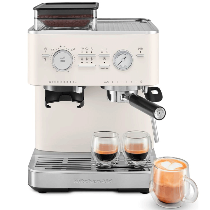 KitchenAid Semiautomatisk Espressomaskine Inkl. Kværn Porcelænshvid