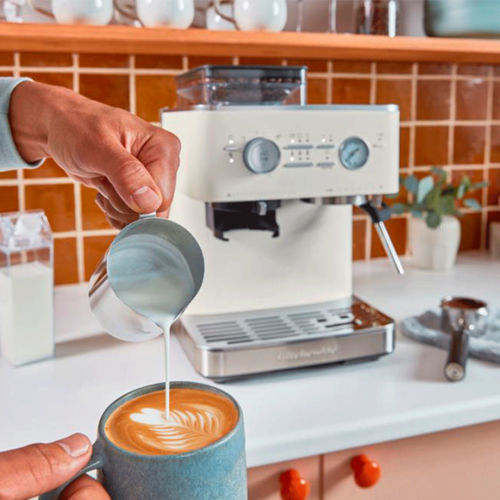 KitchenAid Semiautomatisk Espressomaskine Inkl. Kværn Porcelænshvid