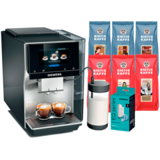 Siemens TP715R07 EQ700 Inox Silver Metallic Inkl. Pleje & 3kg Kaffe