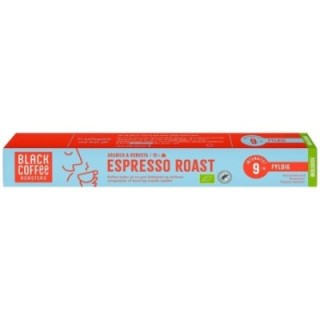 Black Coffee Roasters Espresso Roast Kaffekapsler Øko 10 x 10 stk