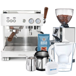 Ascaso Baby T Plus Inkl. Eureka Libra 65, Baristaudstyr, Filterkande & Kaffe