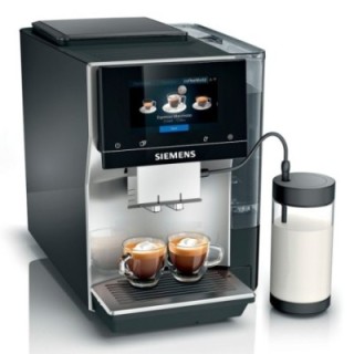 Siemens TP715R07 EQ700 Inox Silver Metallic Espressomaskine Inkl. Mælkebeholder Glas 0,7L