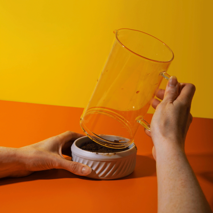 La Cafetière Zero 8 Kop. Stempelkande Latte