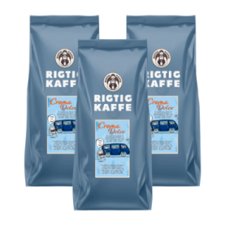 Rigtig Kaffe Dolce Crema 3kg Hele kaffebønner