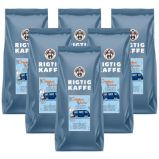 Rigtig Kaffe Dolce Crema 6kg Hele kaffebønner