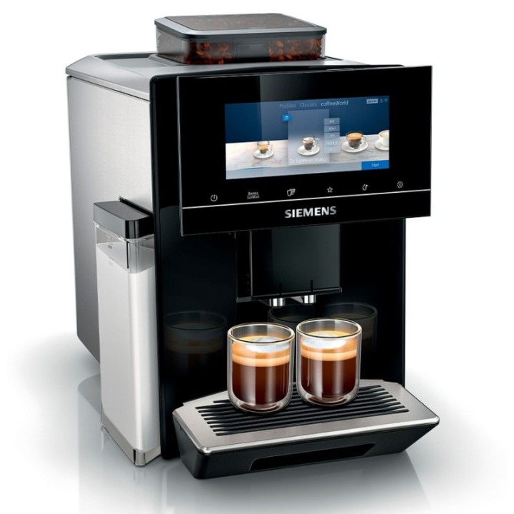 Siemens TQ903R09 EQ900 Espressomaskine Inkl. Rigtig Kaffe Super Crema 2kg, Dolce Crema 2kg & Crema Intenso 2kg Hele kaffebønner